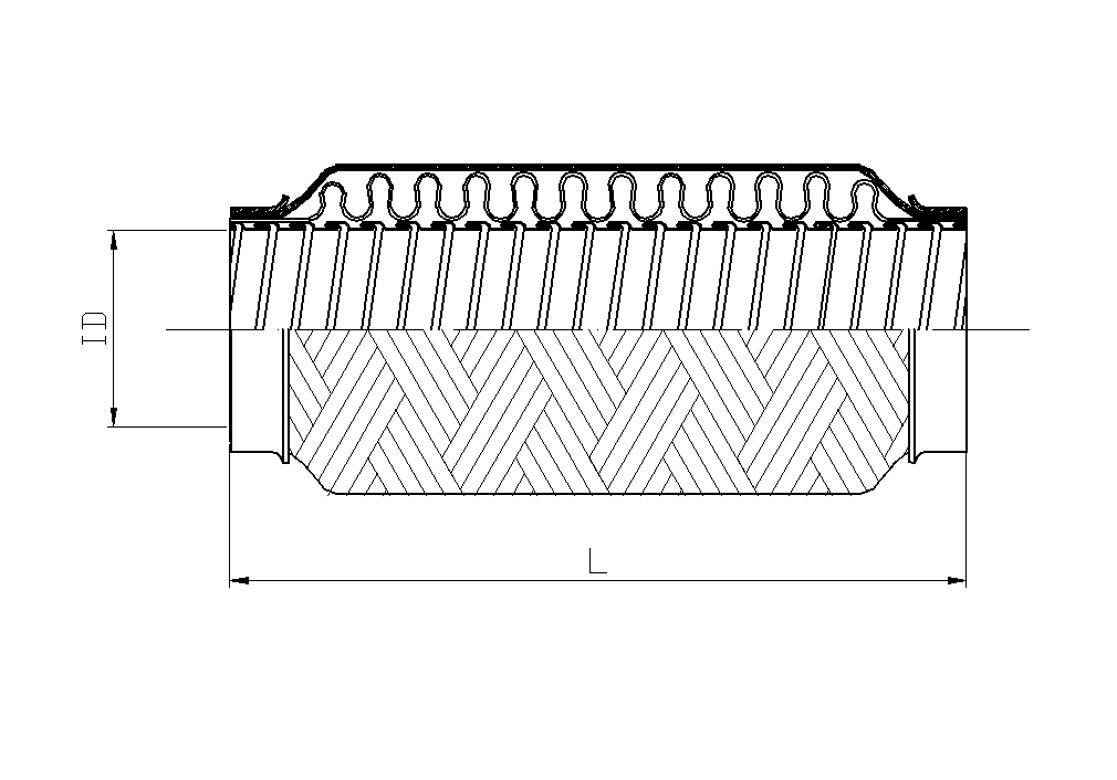 High Temperature Galvanized Flexible Exhaust Pipe for Generator